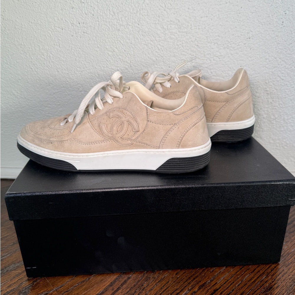 CHANEL Beige Athletic Shoes - Picture 4 of 10